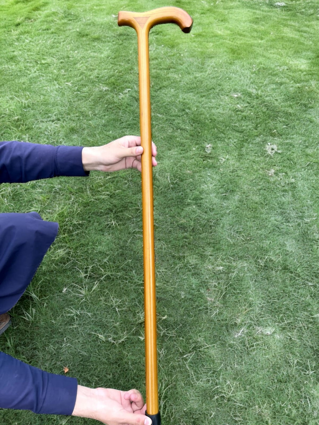 Smoothi Brown Walking Stick ( T Shape)