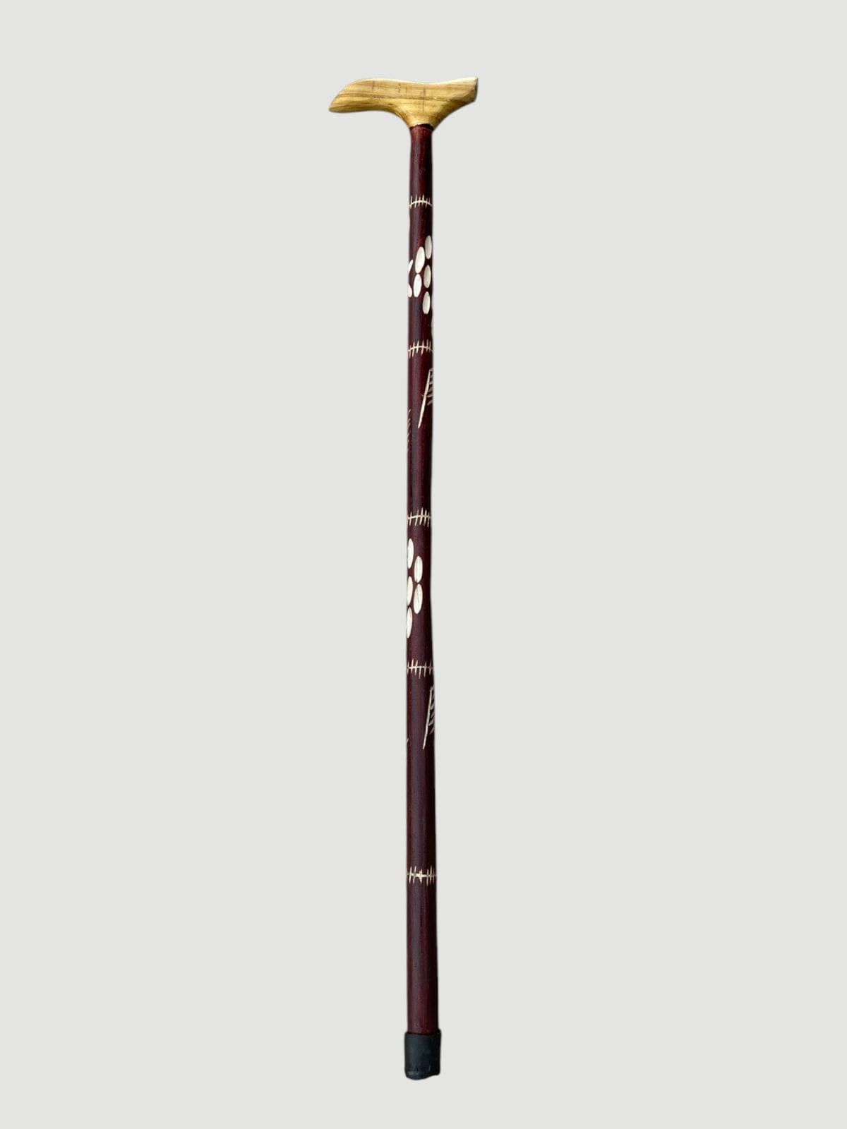 Premium Shahtoot Wood Walking Cane – Classic Brown (Derby T Sahpe handle)