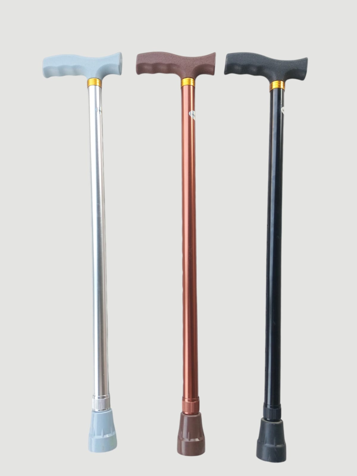 Premium Adjustable Aluminium Walking Stick – GREEN BROWN SAFA