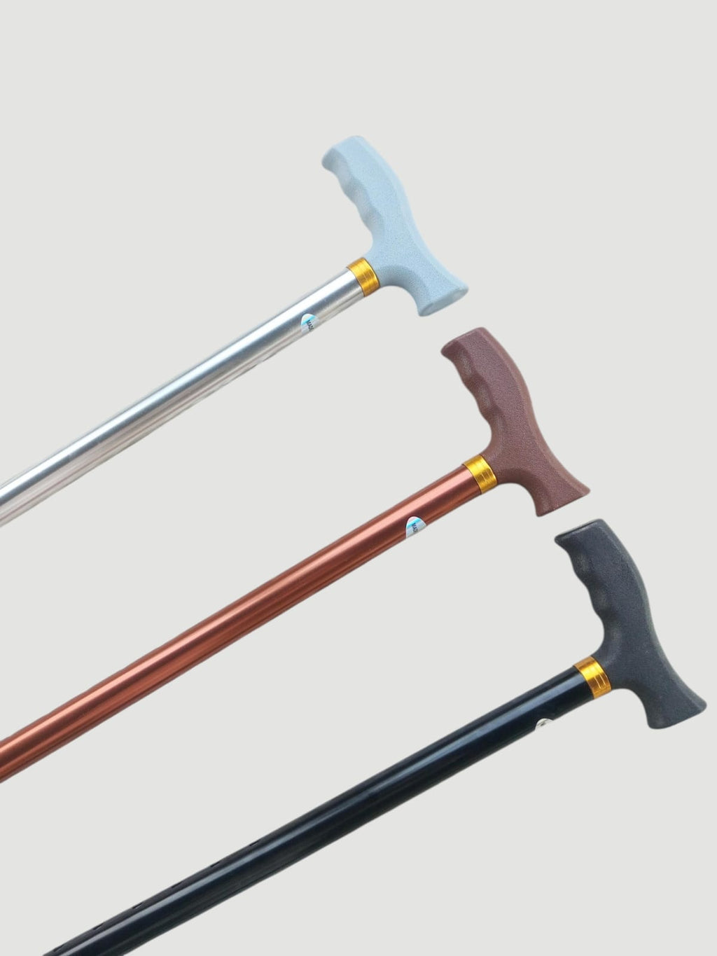 Premium Adjustable Aluminium Walking Stick – GREEN BROWN SAFA