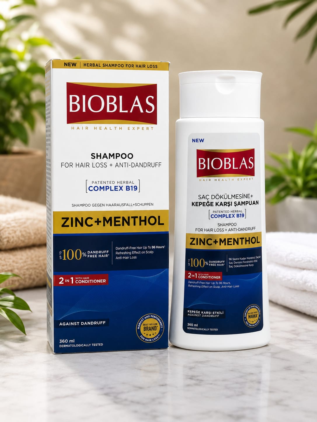 BIOBLAS (ZINC+MENTHOL) SHAMPOO