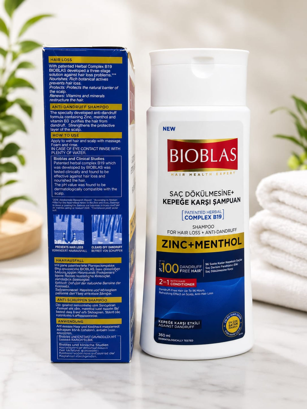BIOBLAS (ZINC+MENTHOL) SHAMPOO
