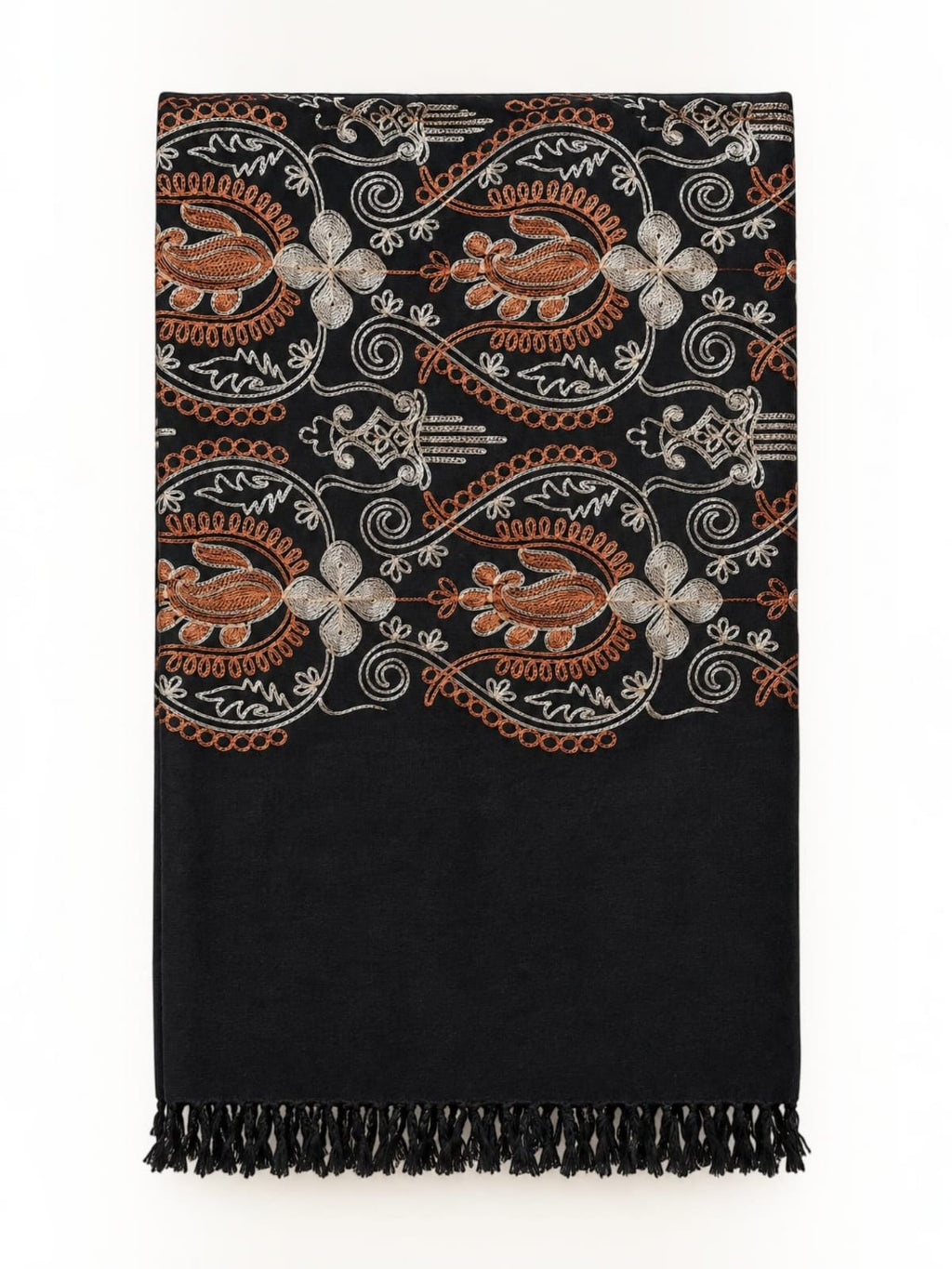 Kahmiri Wool Black Shawl