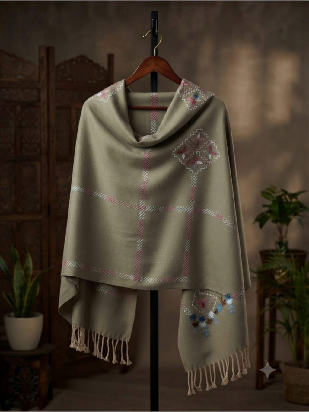 Pashmina wool Gray (Code 01)