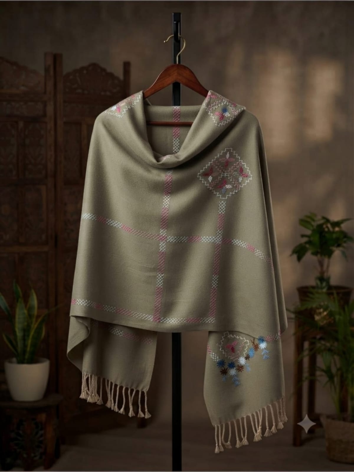 Pashmina wool Gray (Code 01)