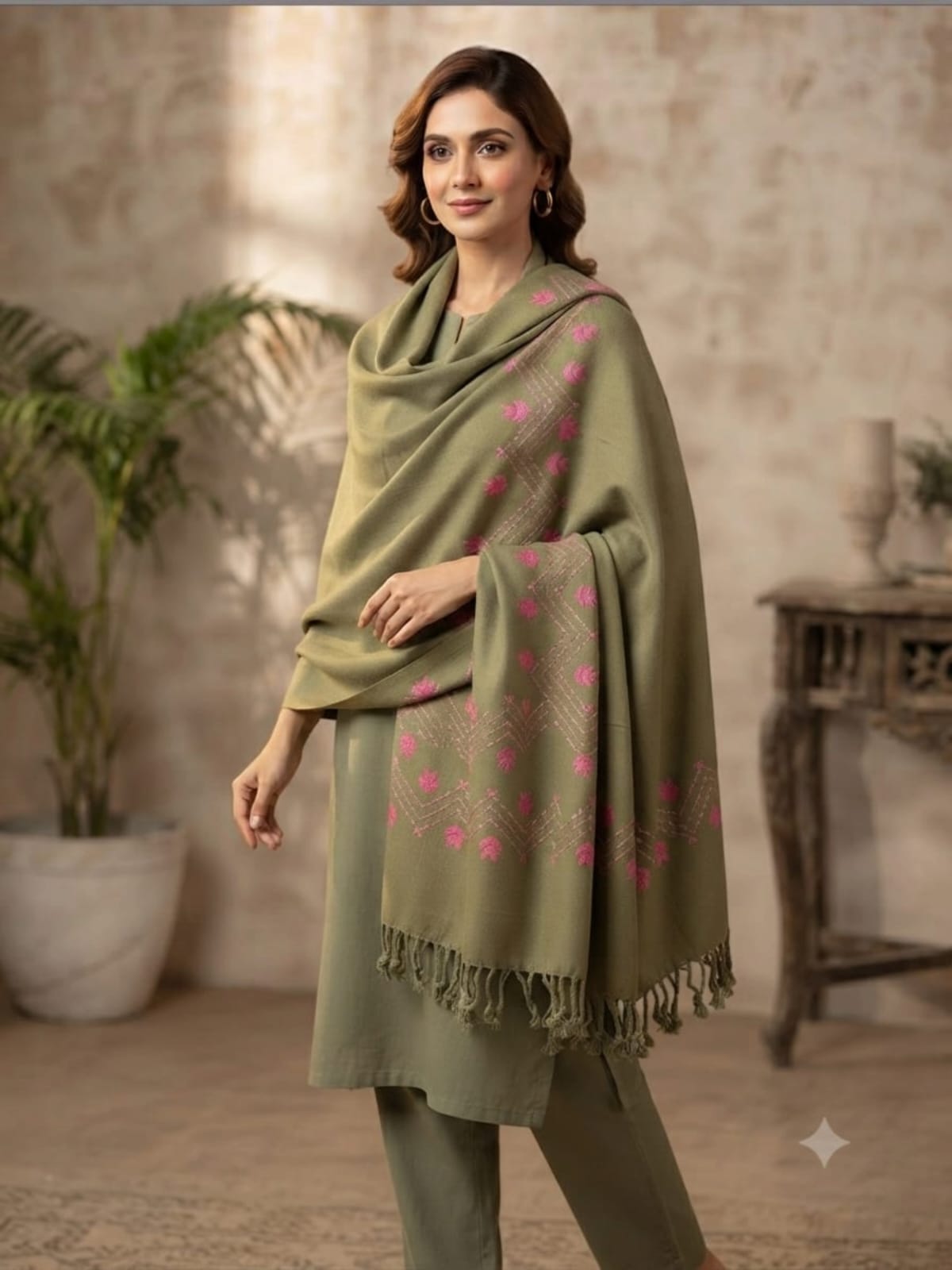 Pashmina wool shawl  (Code 02)