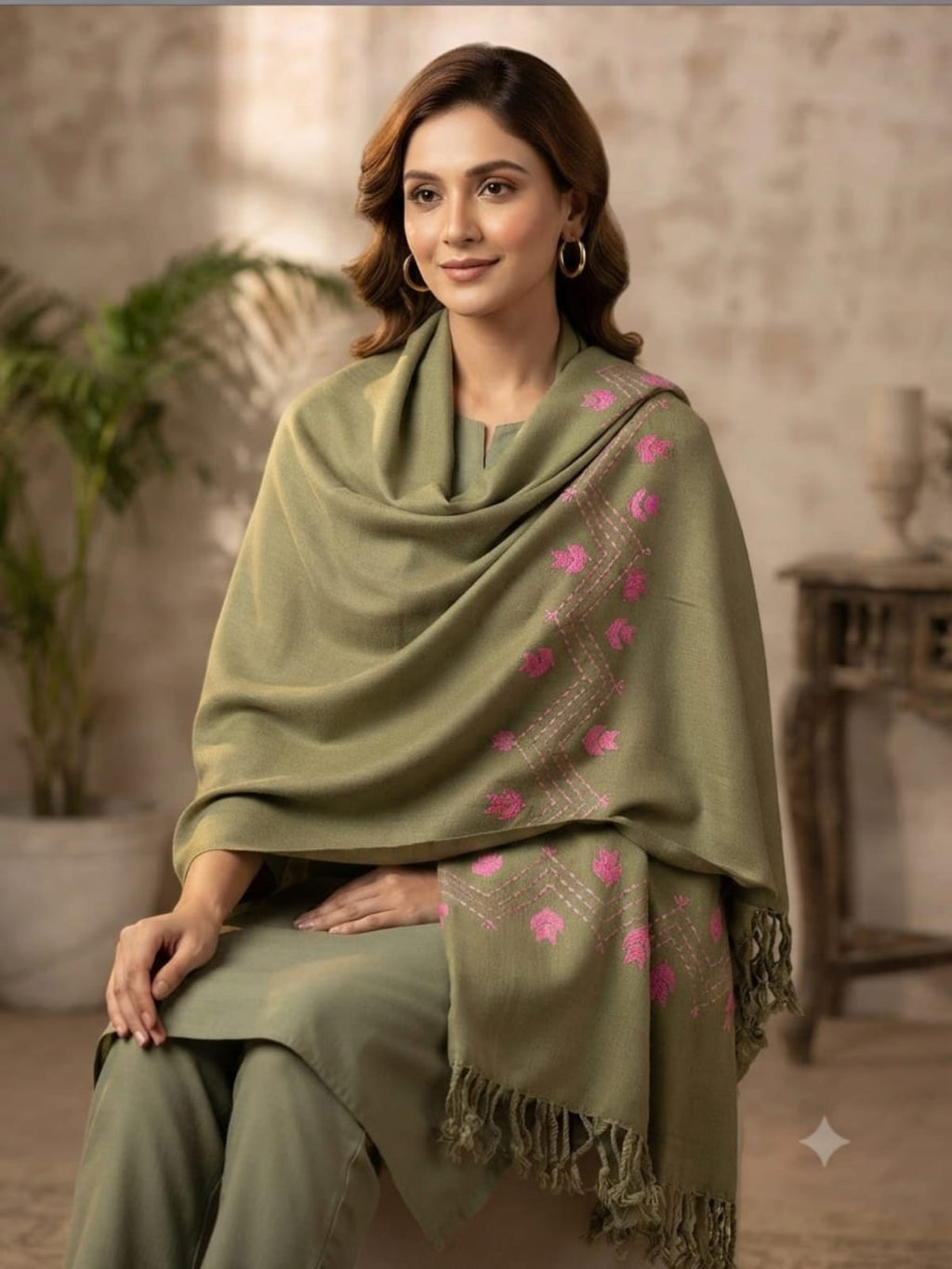 Pashmina wool shawl  (Code 02)