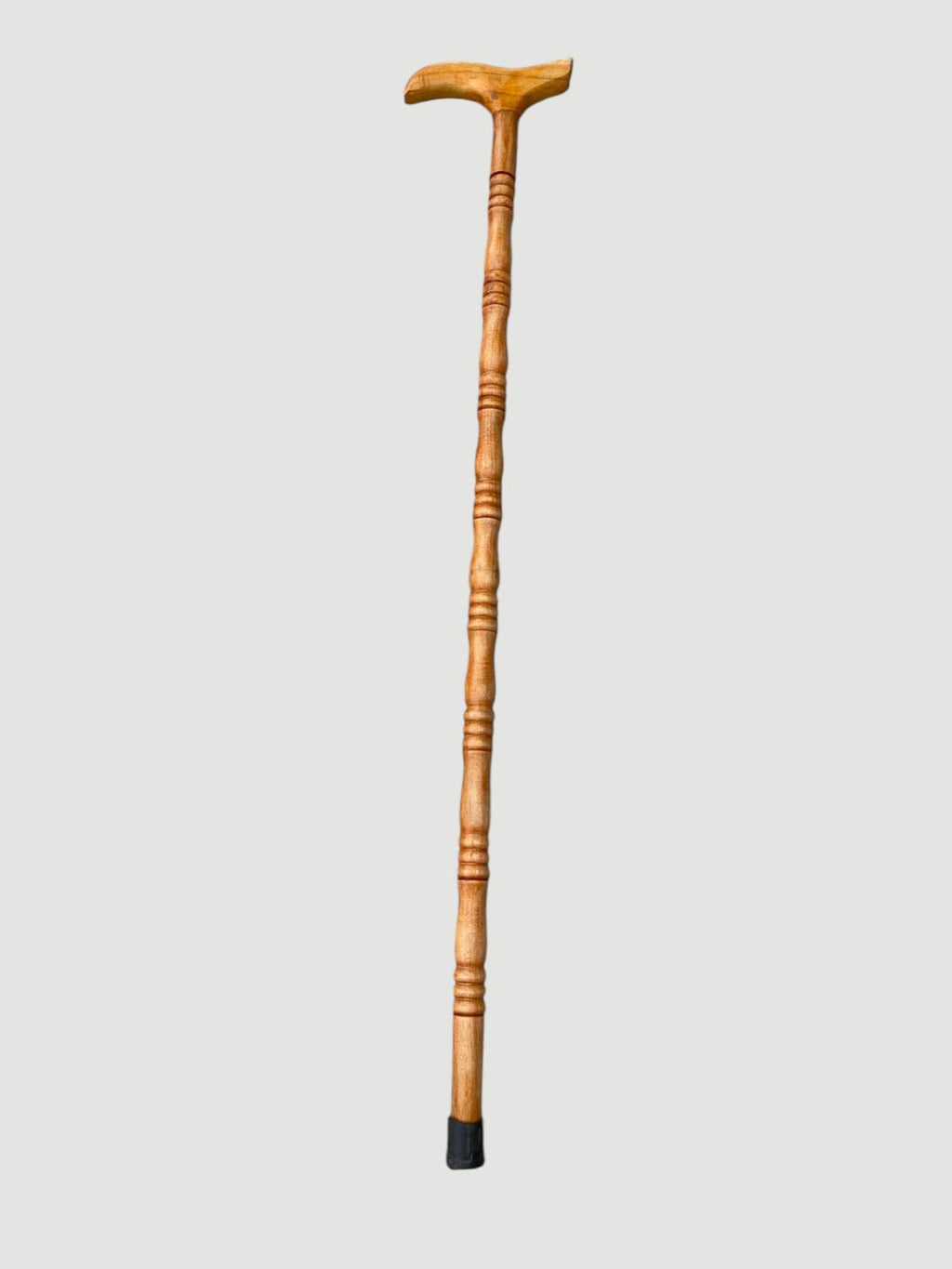 Premium Shahtoot Wood Walking Cane – Classic camel (Derby T Sahpe handle)