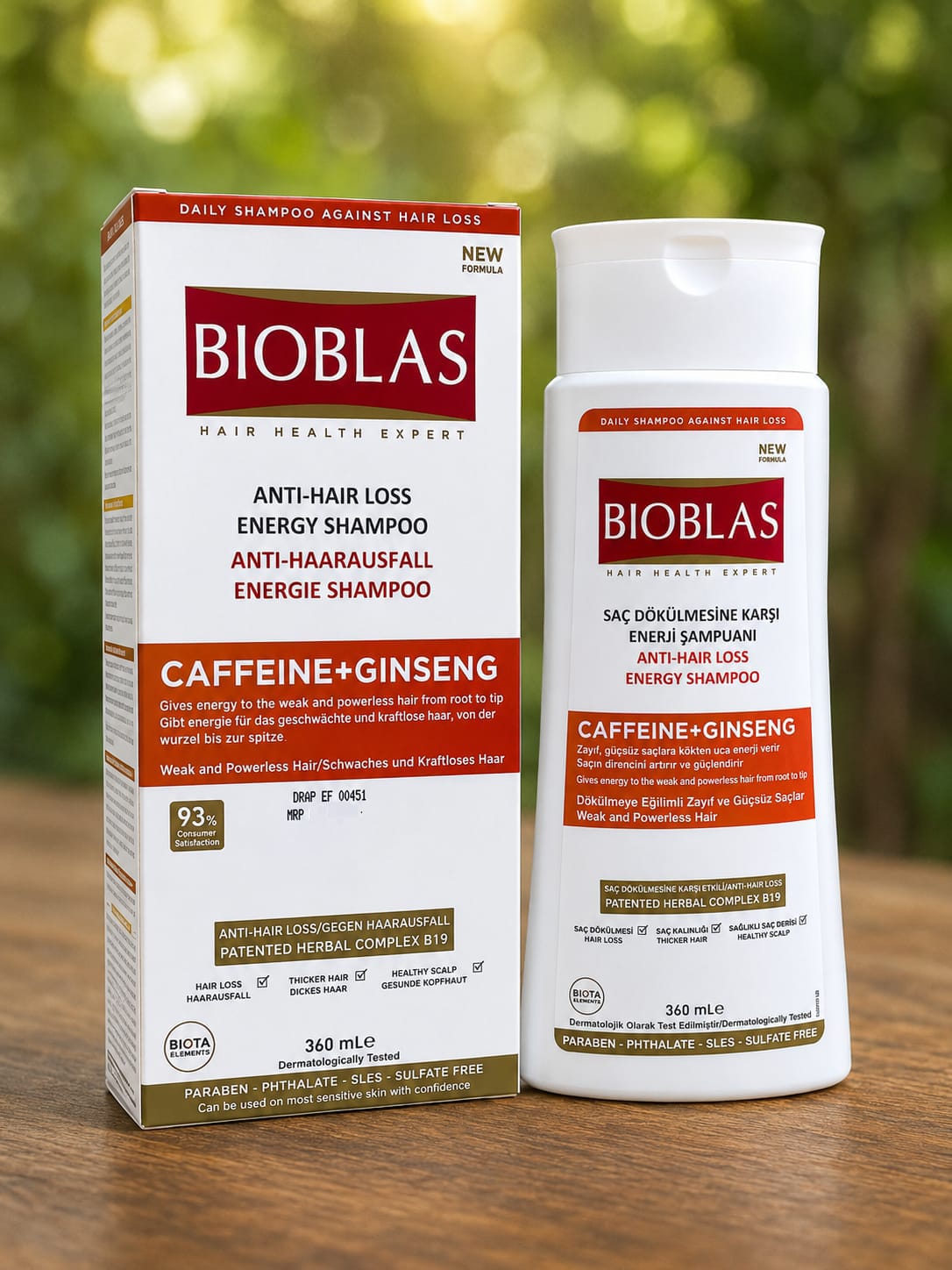 BIOBLAS (CAFFINE+GINSENG) ENERGY SHAMPOO