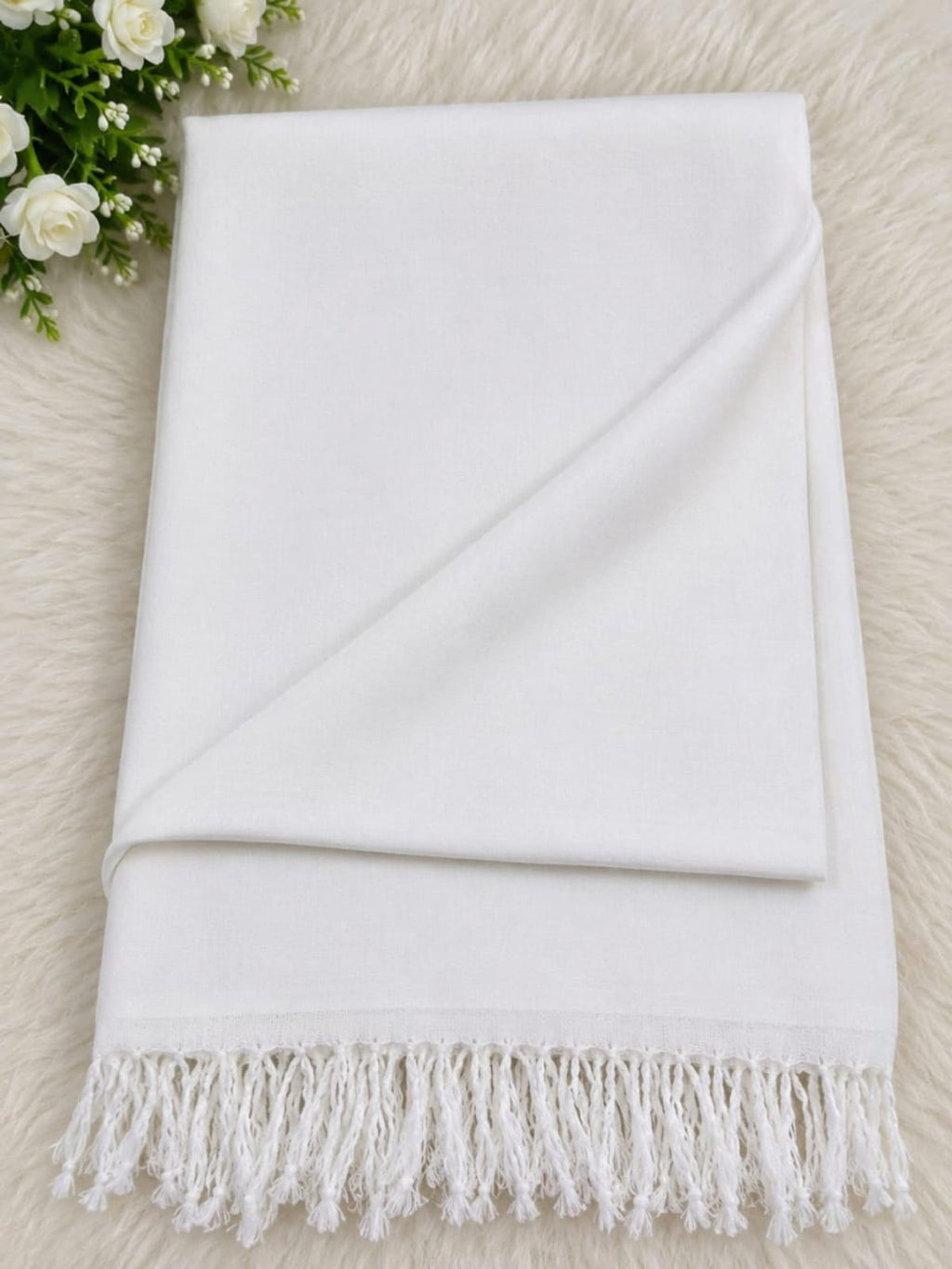 Pashmina Plane White