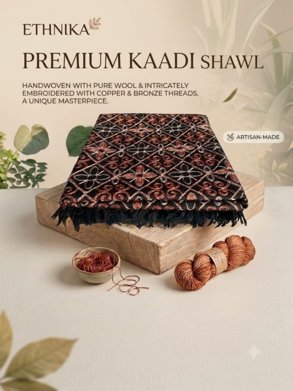 Safa  Special Ladies Pashmina Black Shawl