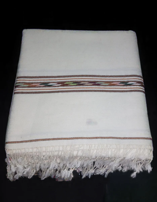 Trappil 48 N-woolen 2by2 border shawl